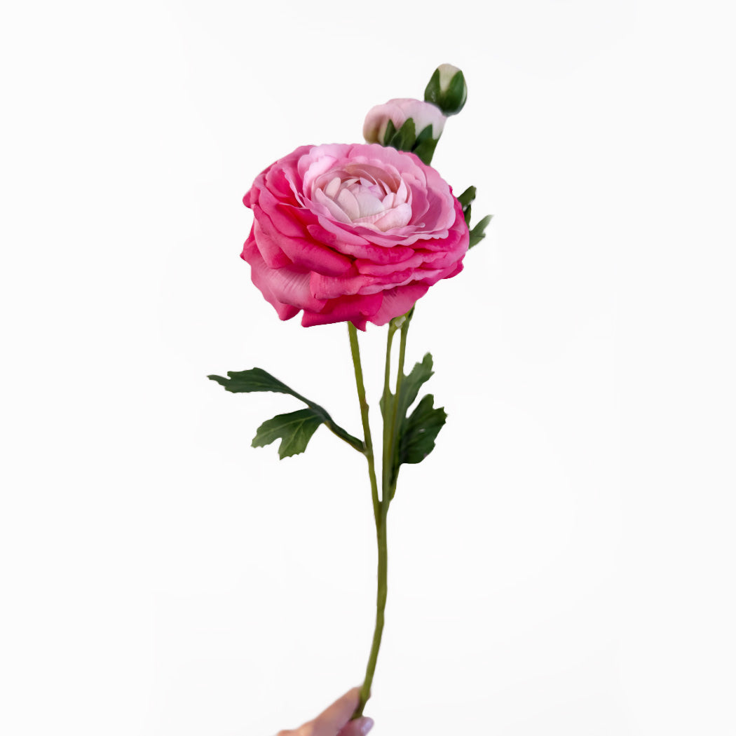 KOART| Rosa Φούξια Τεχνητό Λουλούδι Real Touch 45 εκ. 1τμχ.