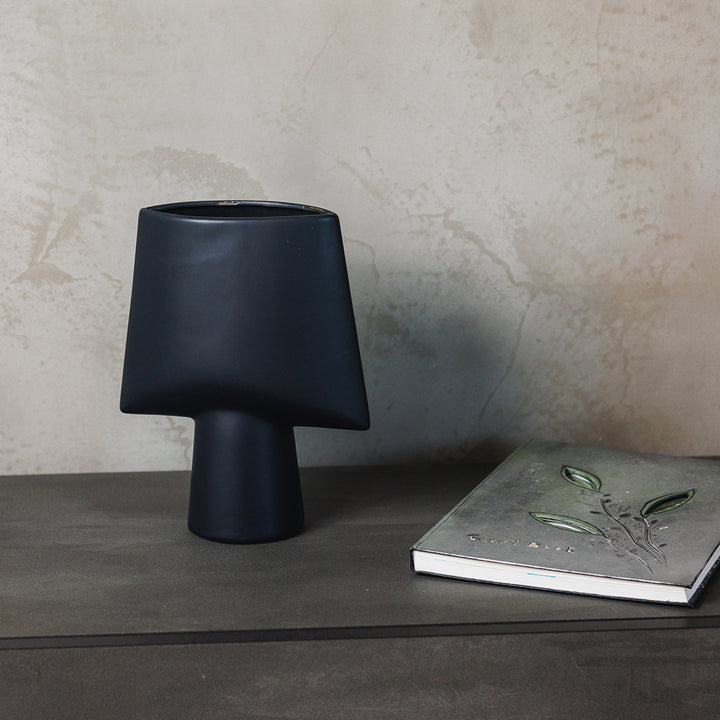 KOART | Astro Black Ceramic Vase 16X26.5 CM
