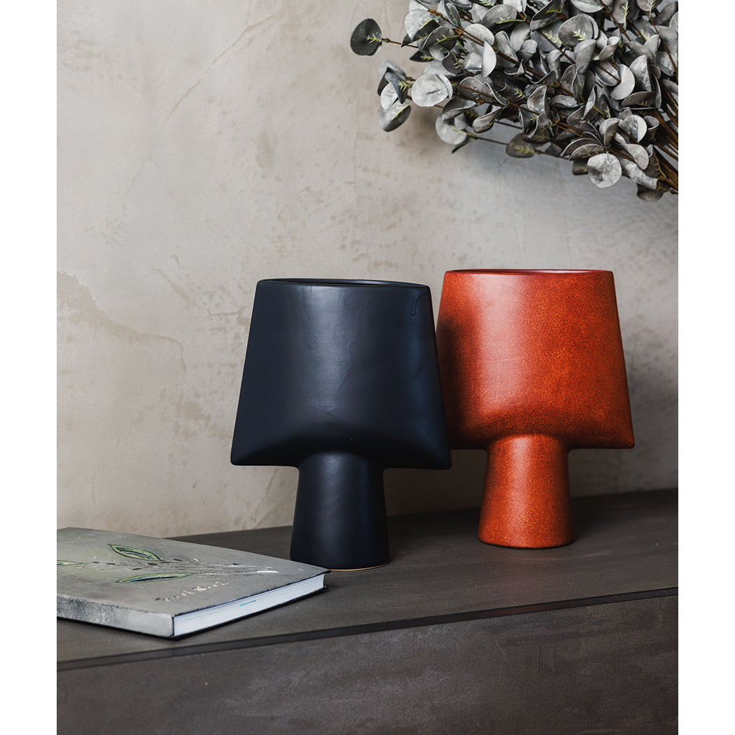 KOART | Astro Black Ceramic Vase 16X26.5 CM