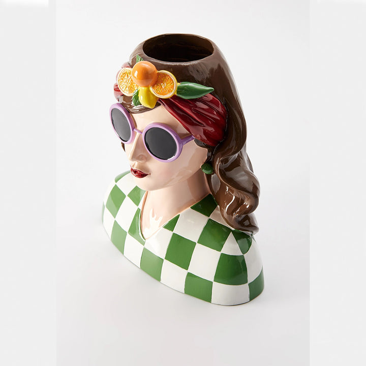 KOART|1.KAL-5286 Κεραμικό Διακοσμητικό Βάζο Fashion Lady 27X17X29 cm