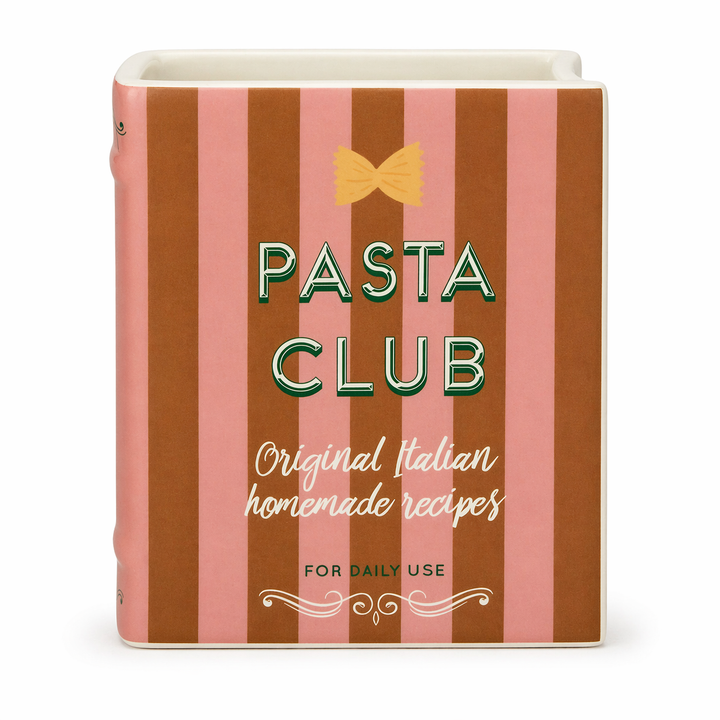 KOART|1.KAL-6850 Κεραμικό Διακοσμητικό Βάζο Βιβλίο Pasta Club 16X6x20 cm