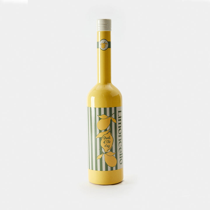 KOART| 1.KAL-7609 Κεραμικό Διακοσμητικό Βάζο Μπουκάλι Limoncello 8x8x35 cm
