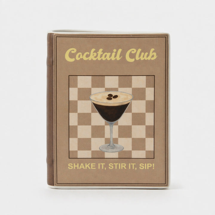 KOART| 1.KAL-7742 Κεραμικό Διακοσμητικό Βάζο Βιβλίο Espresso Martini 16x6x20 cm