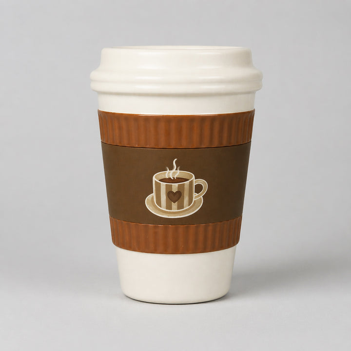 KOART| 1.KAL-8439 Κεραμικό Διακοσμητικό Βάζο Coffee Cup 11X11X17cm