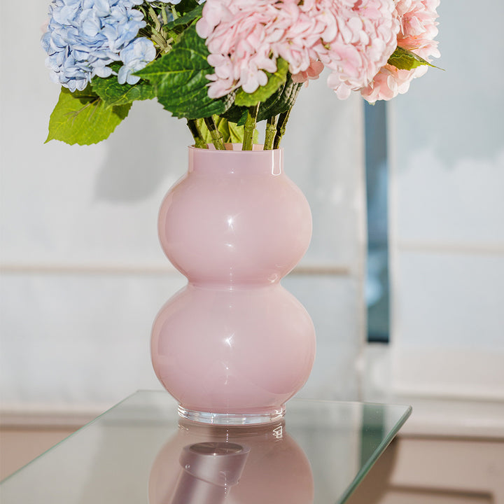 KOART| Amaya Ροζ Γυάλινο Ανθοδοχείο 28 cm