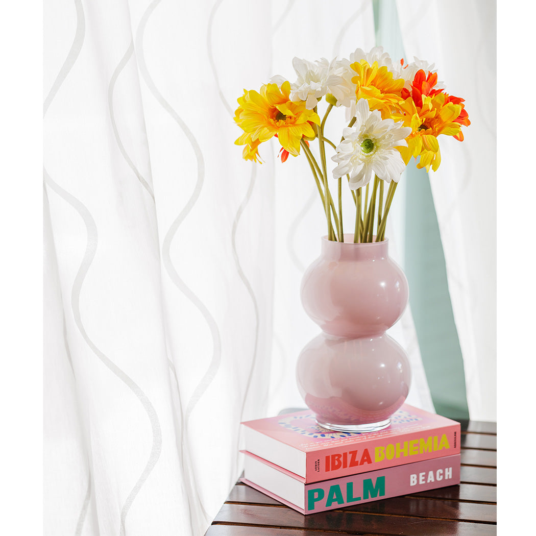 KOART| Amaya Ροζ Γυάλινο Ανθοδοχείο 28 cm