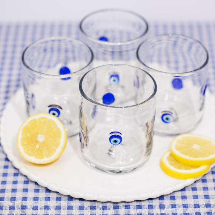 KOART| AZURA Σετ 4 Γυάλινα Ποτήρια 420ml