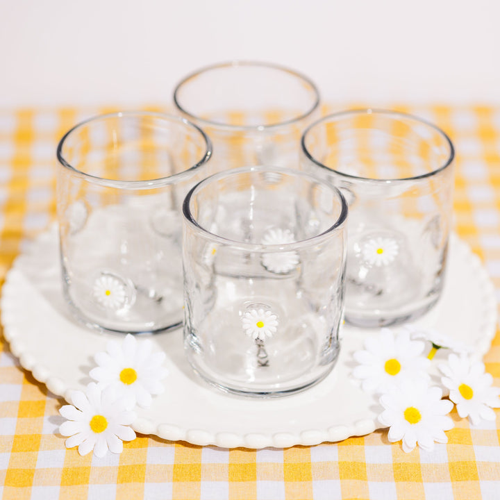 KOART| FLOWER Σετ 4 Γυάλινα Ποτήρια 420ml