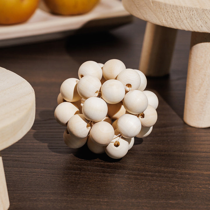 KOART| Moka Ξύλινη Διακοσμητική Μπάλα Μπεζ Χρώμα  εκ.