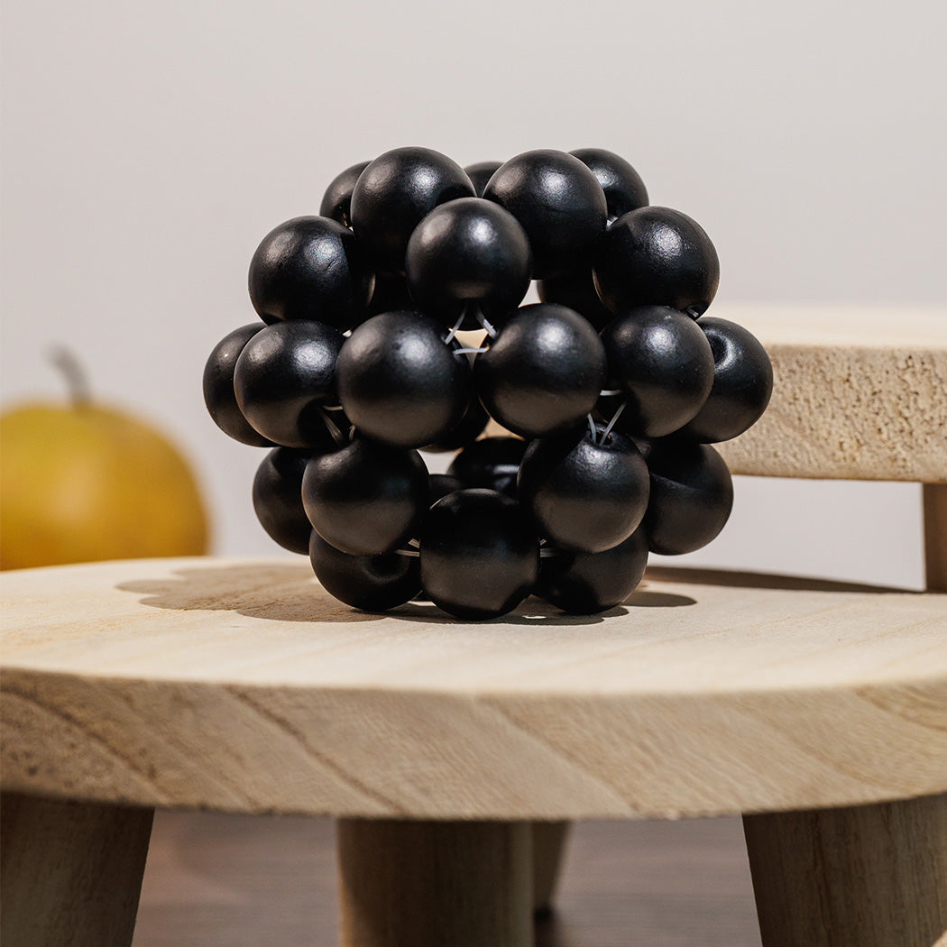 KOART| Moka Ξύλινη Διακοσμητική Μπάλα Μαύρο Χρώμα  εκ.