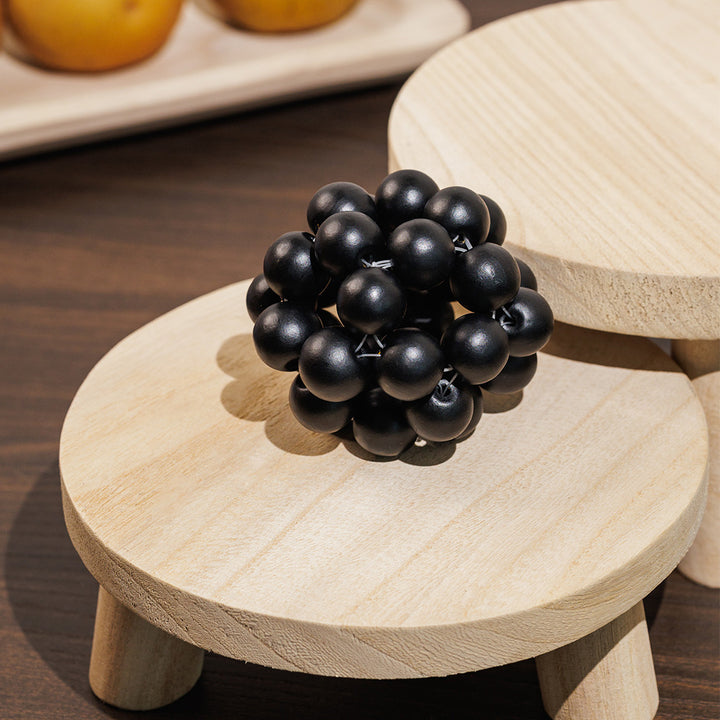 KOART| Moka Ξύλινη Διακοσμητική Μπάλα Μαύρο Χρώμα  εκ.