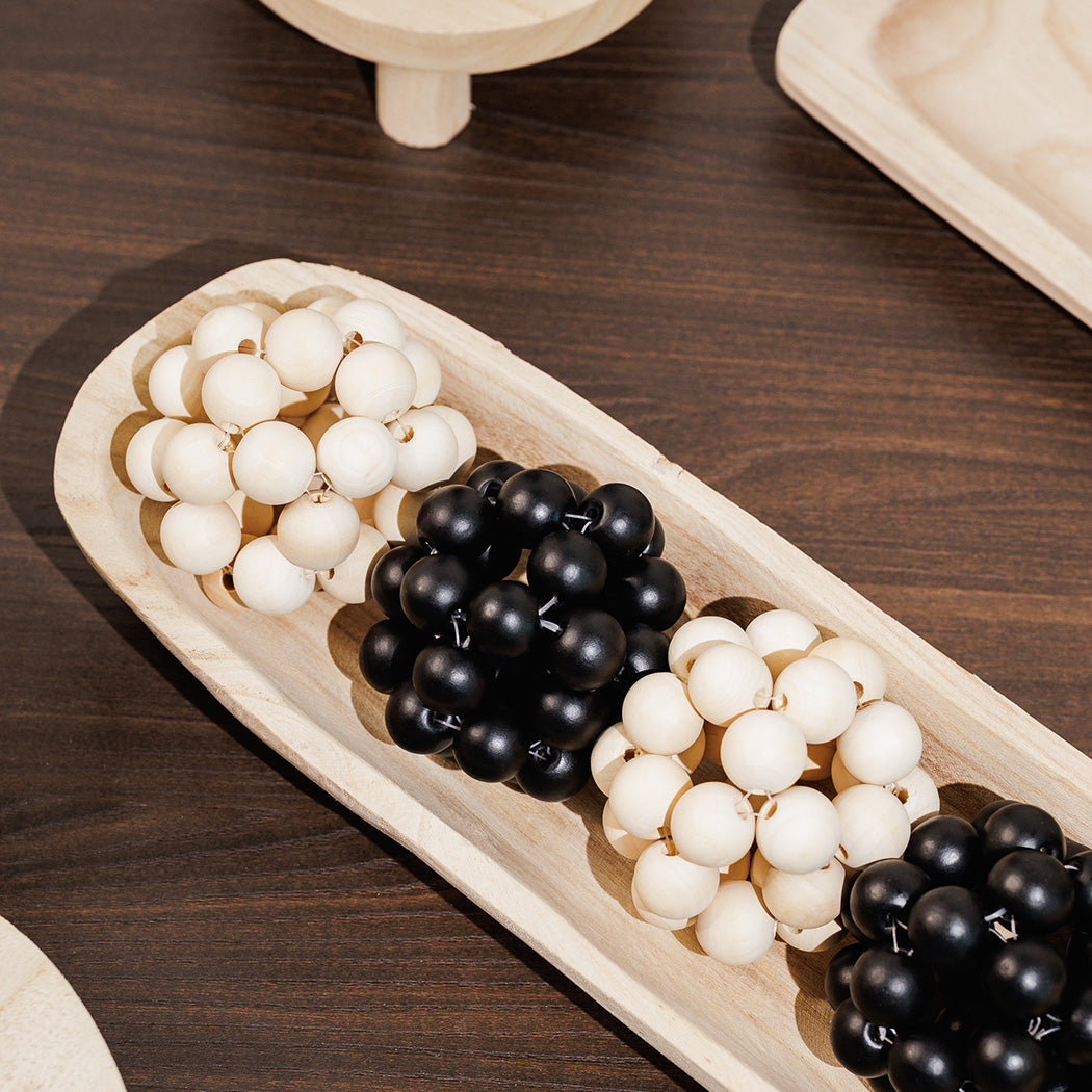 KOART| Moka Ξύλινη Διακοσμητική Μπάλα Μπεζ Χρώμα  εκ.