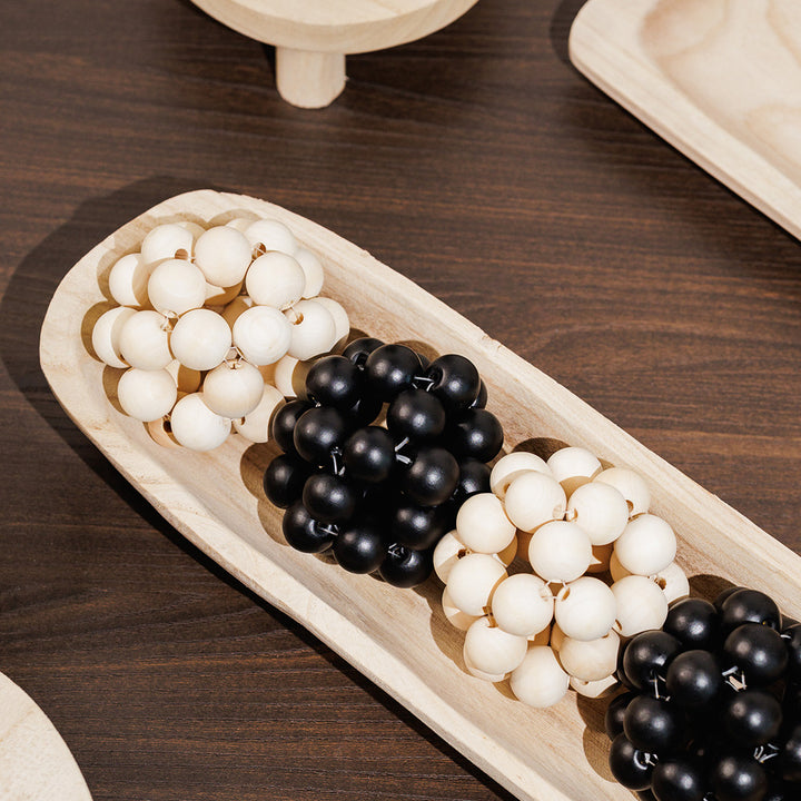 KOART| Moka Ξύλινη Διακοσμητική Μπάλα Μπεζ Χρώμα  εκ.