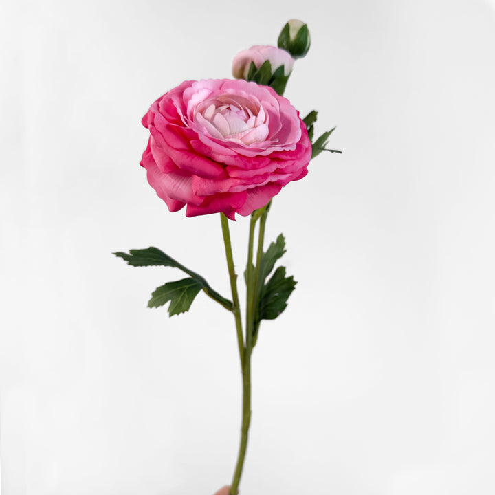 KOART| Rosa Φούξια Τεχνητό Λουλούδι Real Touch 45 εκ. 1τμχ.