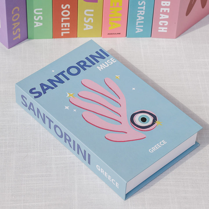 KOART| Santorini Διακοσμητικό Βιβλίο/Κουτί με χώρο αποθήκευσης