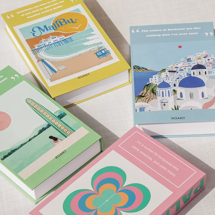 KOART| Santorini Διακοσμητικό Βιβλίο/Κουτί με χώρο αποθήκευσης