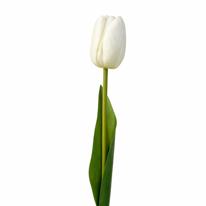 KOART| TULIPA1 White Artificial Tulip Real Touch 47.5 cm. 1pc.