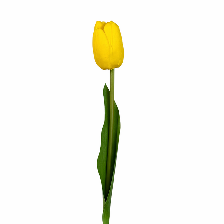 KOART| TULIPA1 Yellow Artificial Tulip Real Touch 47.5 cm. 1pc.